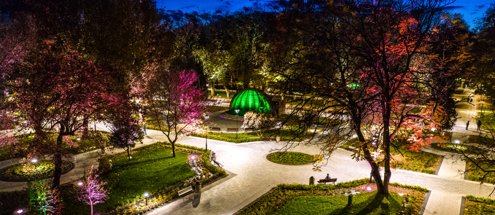 Park światłem i dźwiękiem malowany