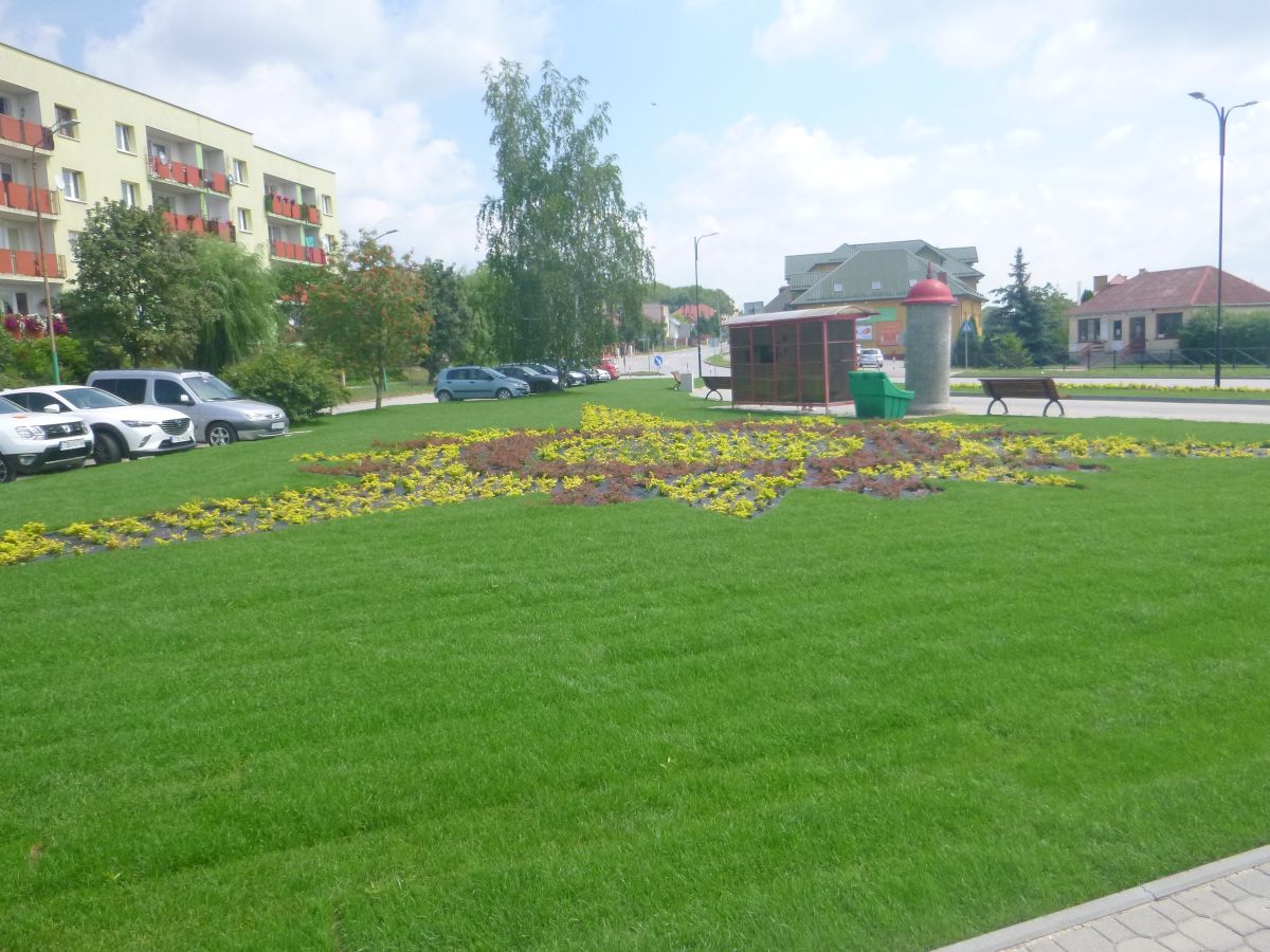 Zakończono realizację zadania „Zagospodarowanie terenów zielonych na obszarze miasta (skwery)"