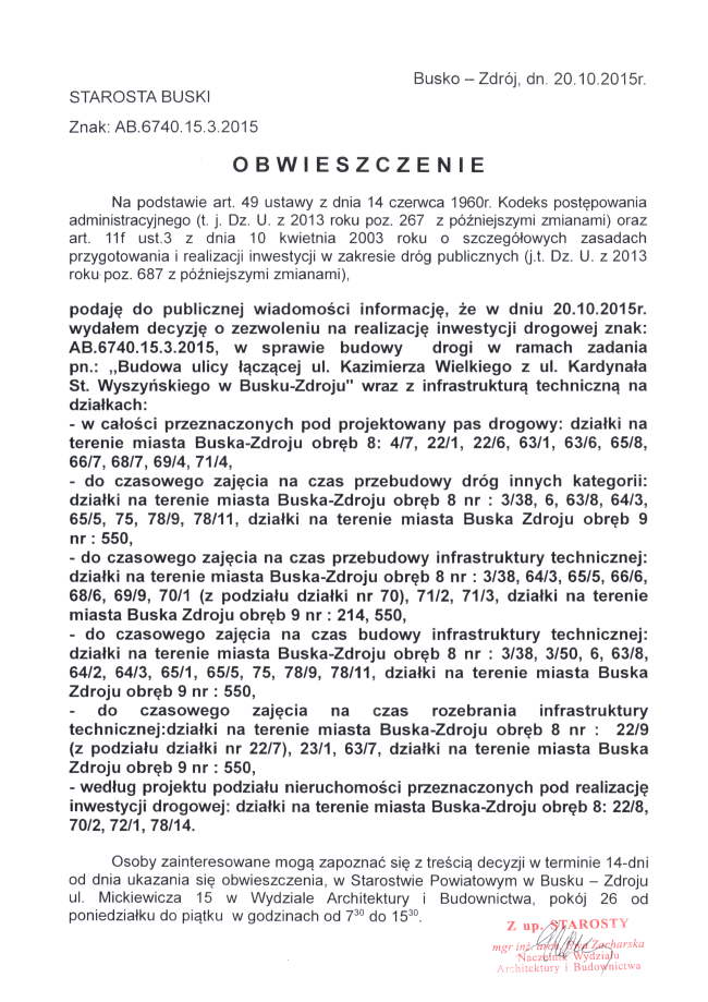 obwieszczenie ab 6740 15 3 2015