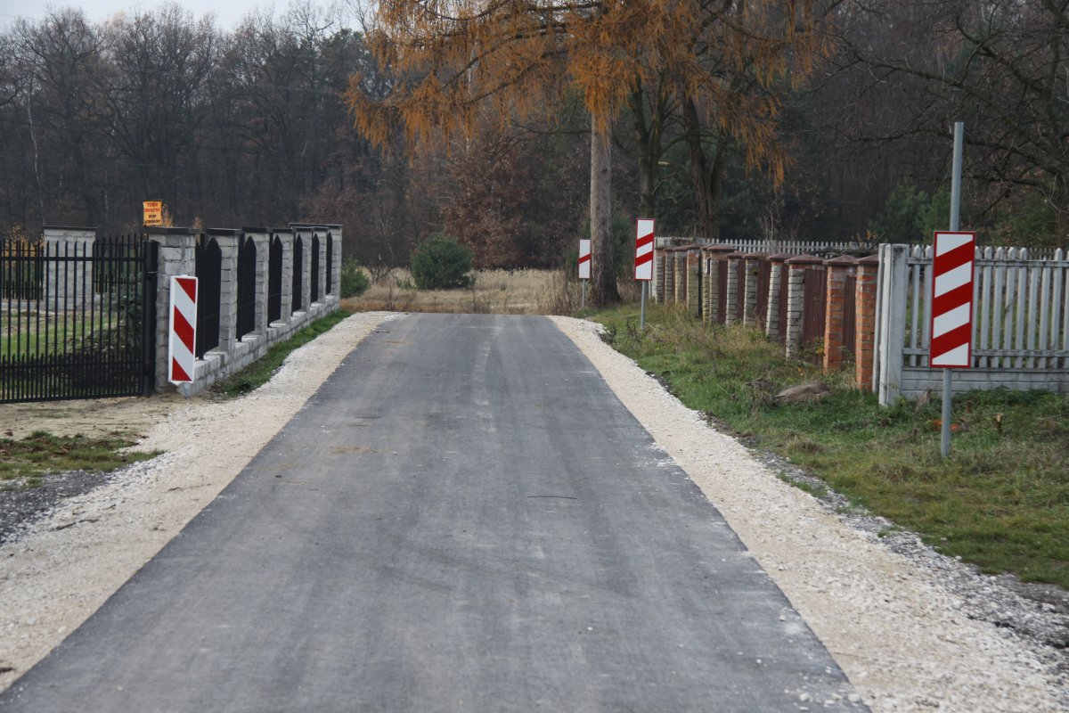 Gminne drogi po przebudowie  