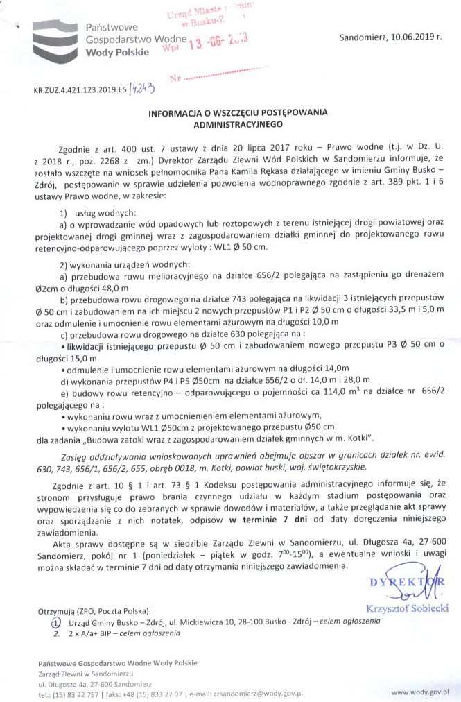 informacja wody polskie kr zuz 4 421 123 2019 es 4243
