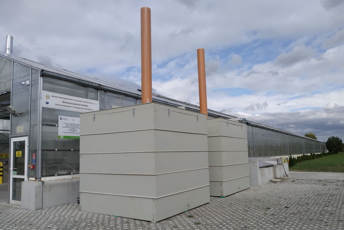 Nowe filtry zapachowe na oczyszczalni ścieków