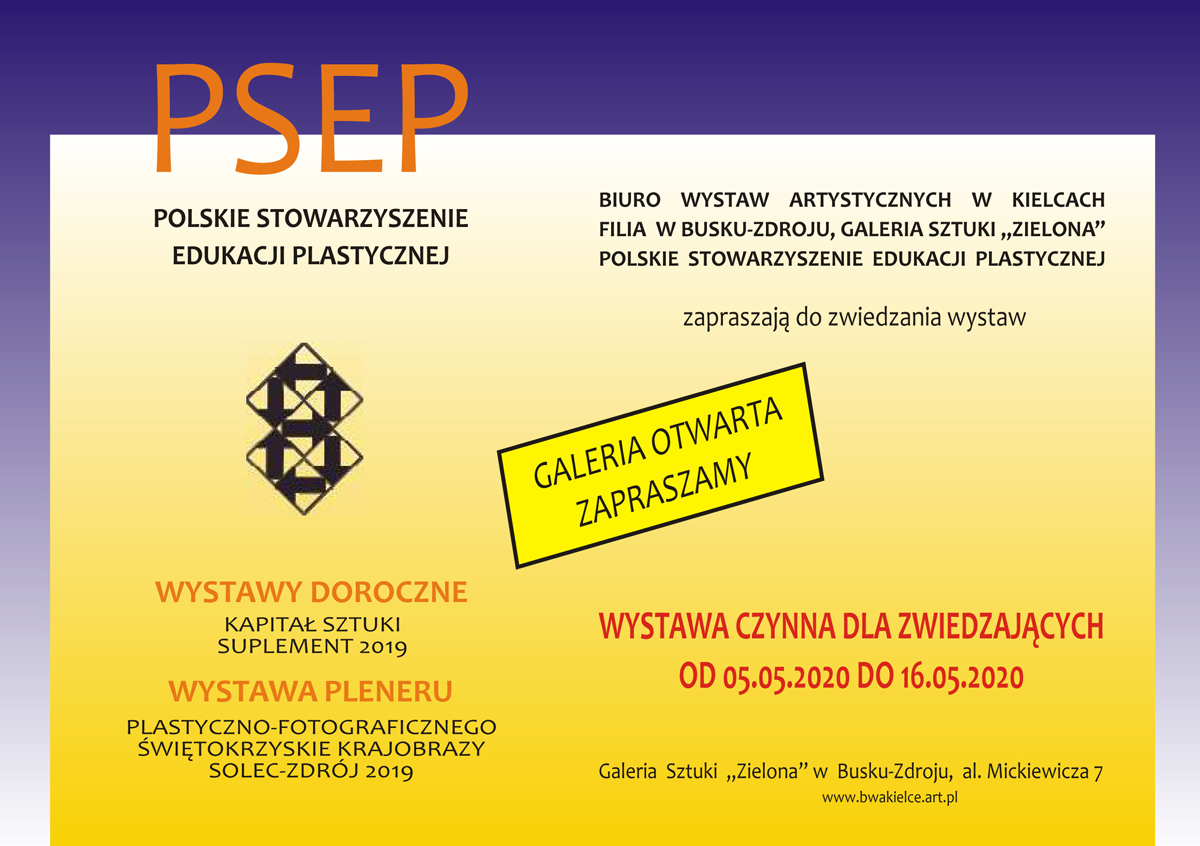 Galeria Sztuki „ Zielona” w Busku-Zdroju otwarta. 