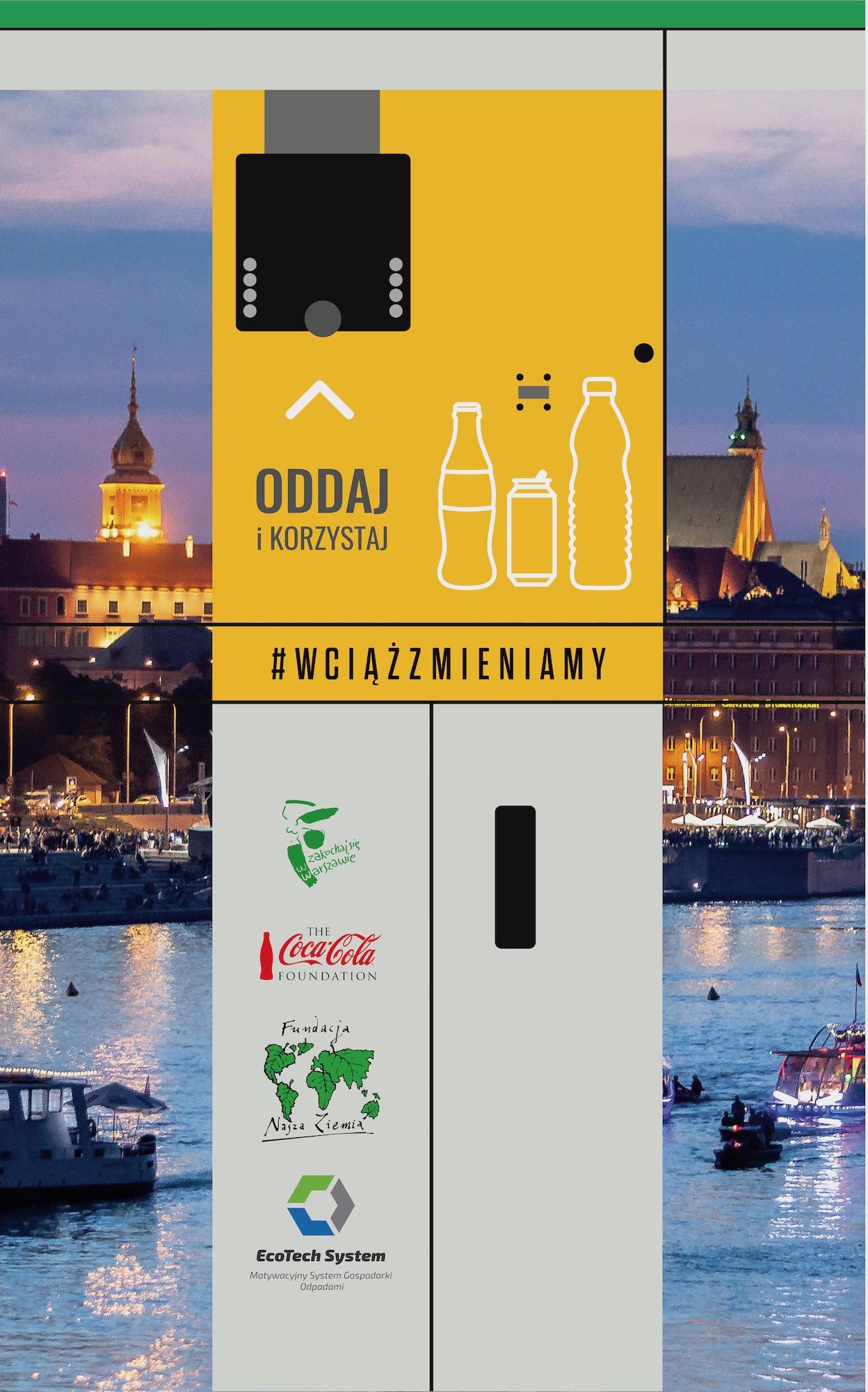 zdjęcie przedstawia wizualizację recyklomatu