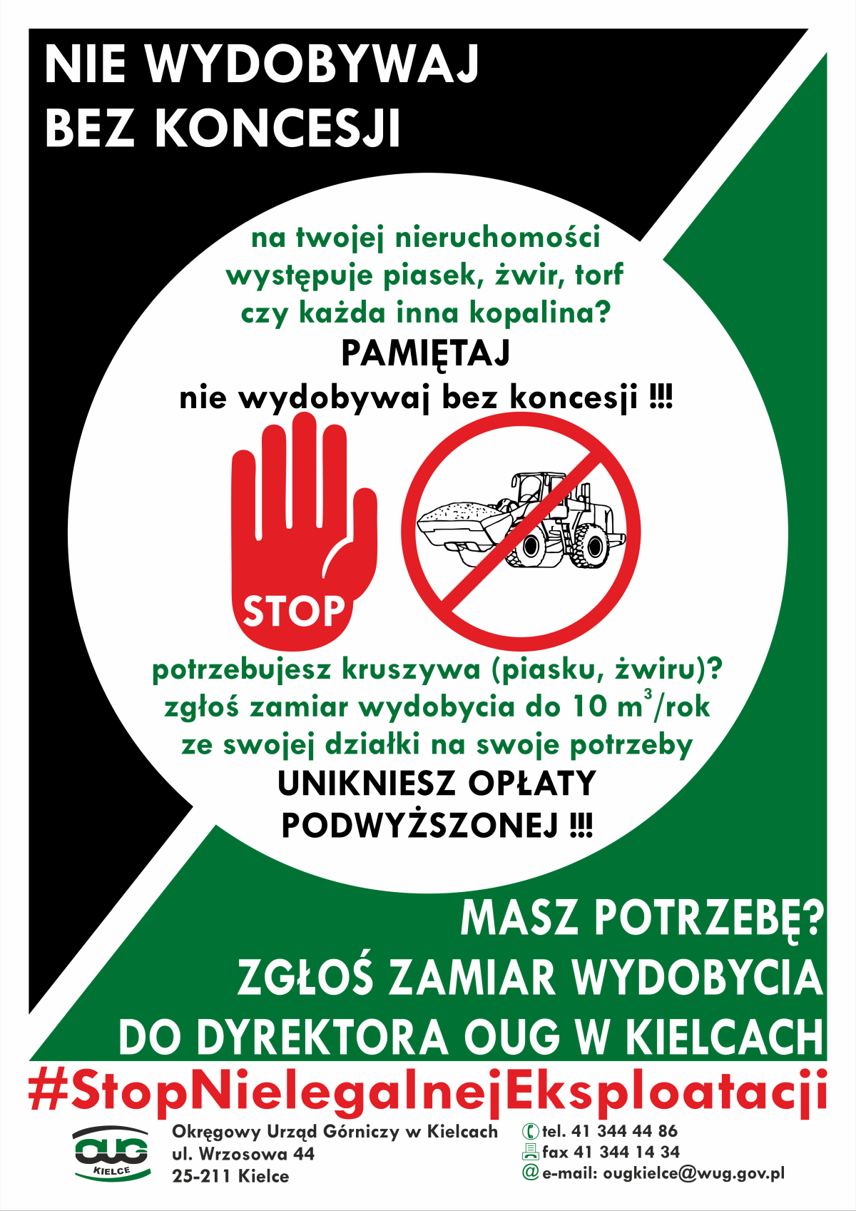 Nie wydobywaj bez koncesji! 