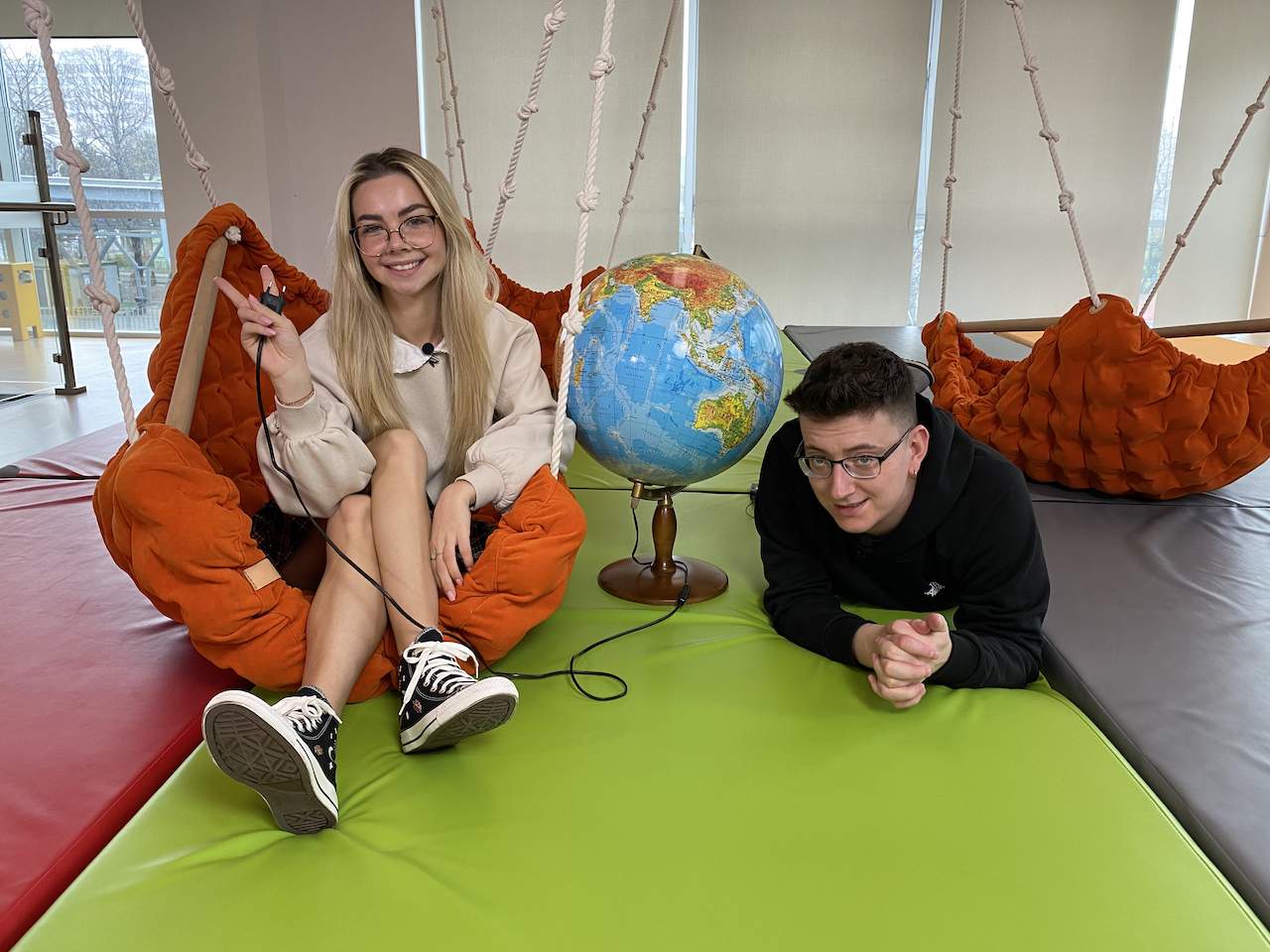 Kinga Sawczuk i Kuba Adamiak na planie 2 sezonu Eco Studio Electro - System