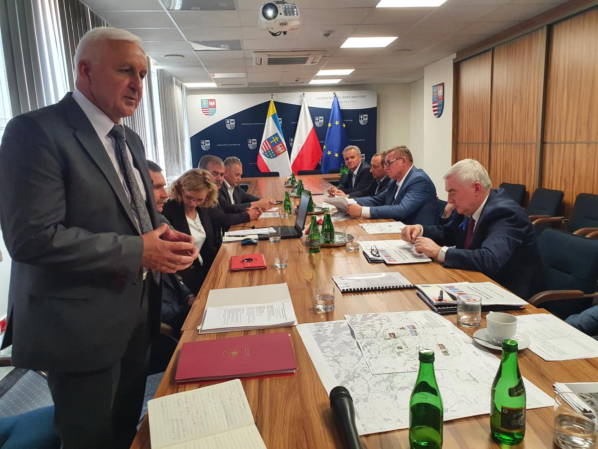 Spotkanie Partnerów OSI Świętokrzyskie Uzdrowiska z Marszałkiem Województwa Świętokrzyskiego 
