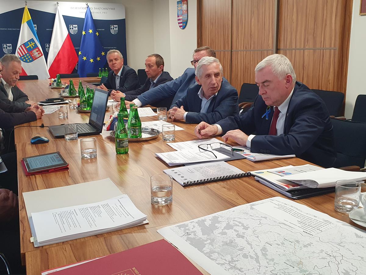 Spotkanie Partnerów OSI Świętokrzyskie Uzdrowiska z Marszałkiem Województwa Świętokrzyskiego 