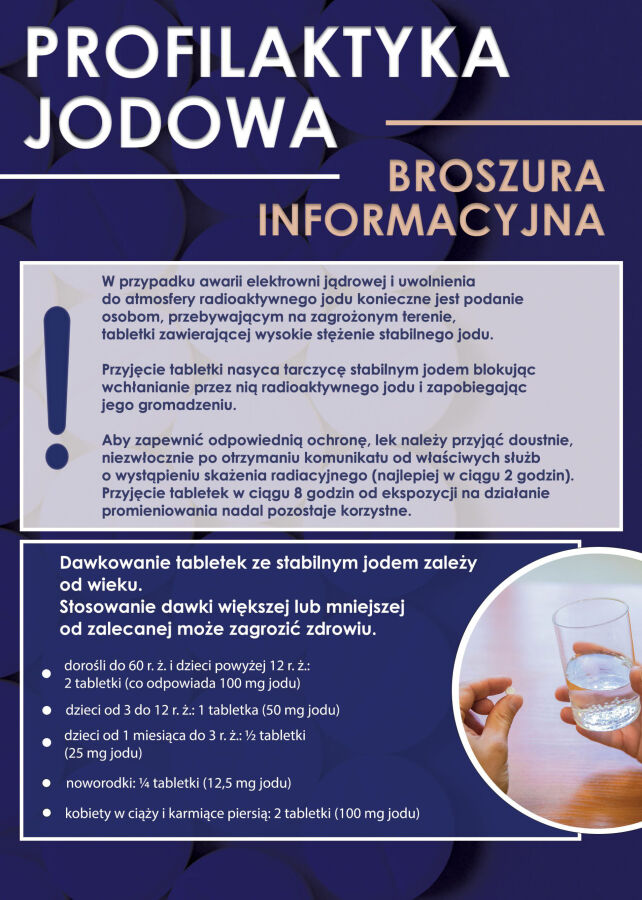 Ulotki i punkty wydawania jodku potasu na terenie Miasta i Gminy Busko-Zdrój