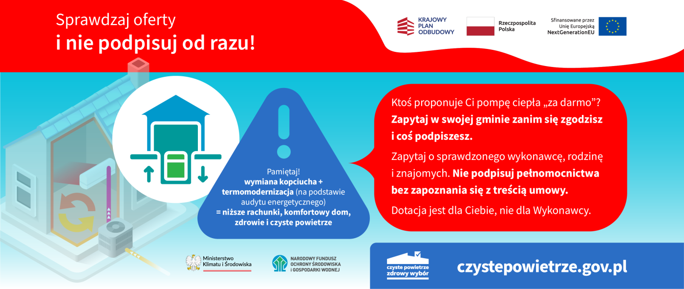 OSTRZEŻENIE DLA WNIOSKODAWCÓW I BENEFICJENTÓW PROGRAMU „CZYSTE POWIETRZE”