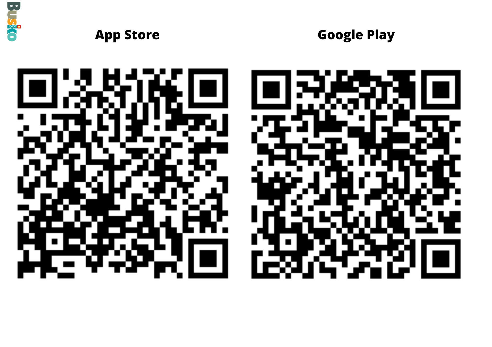 Kody qr google play i app store a4