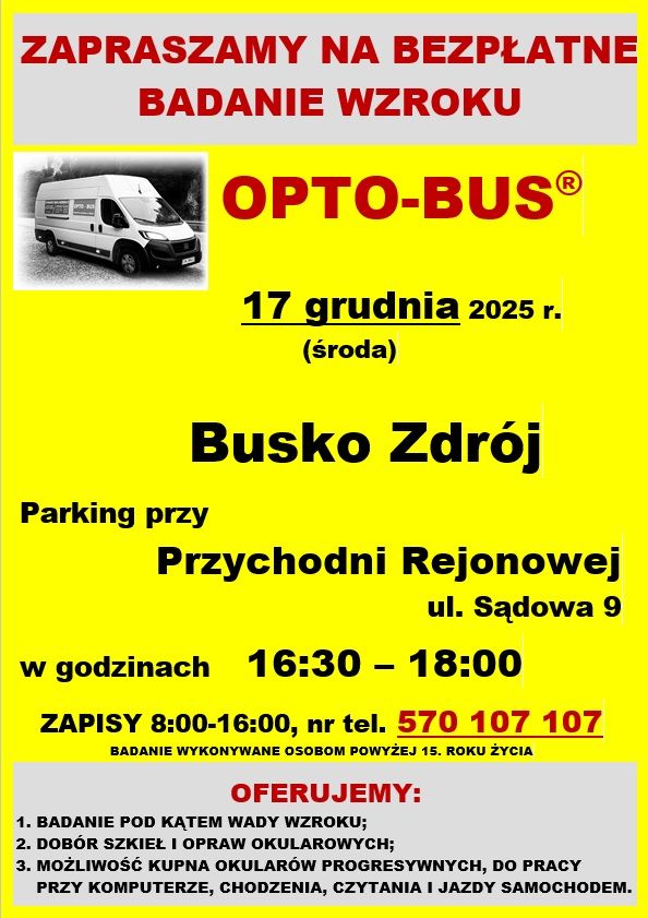 Bezpłatne badanie wzroku