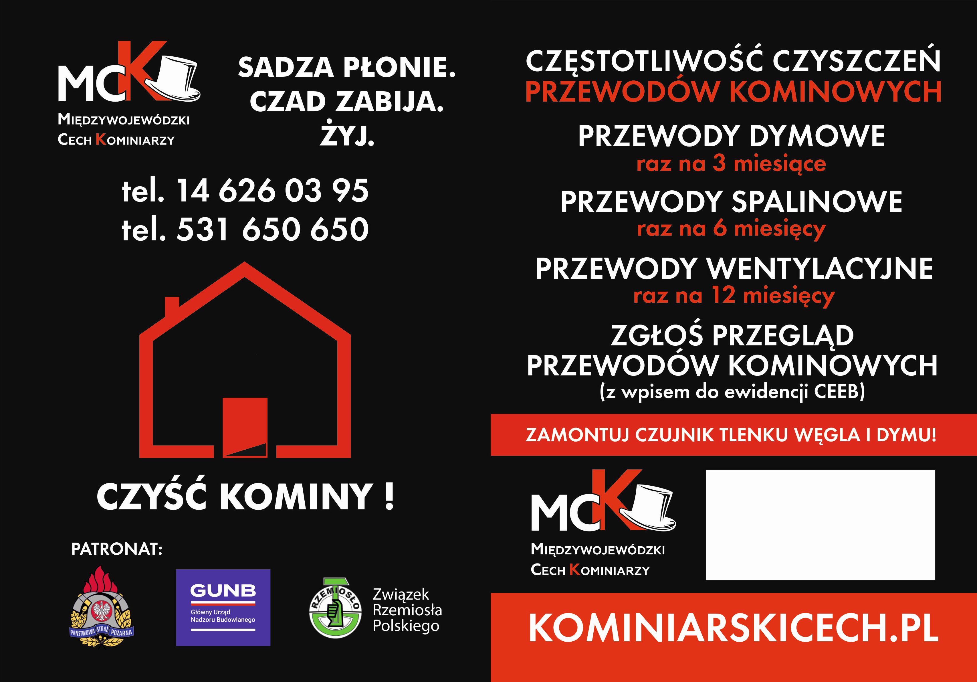 SADZA PŁONIE, CZAD ZABIJA, ŻYJ !!! kampania społeczna 2025/2026
