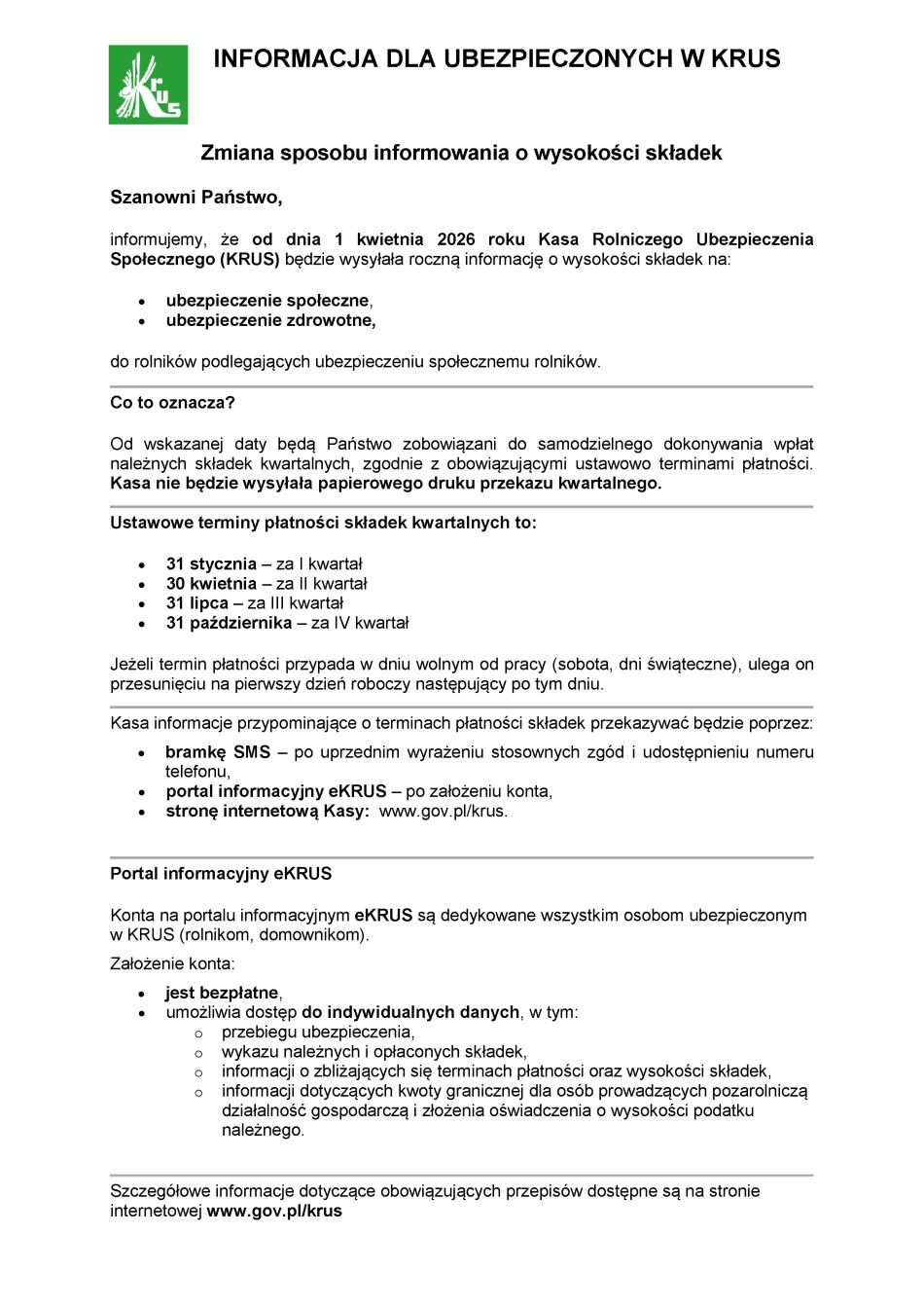 Ulotka informacyjna