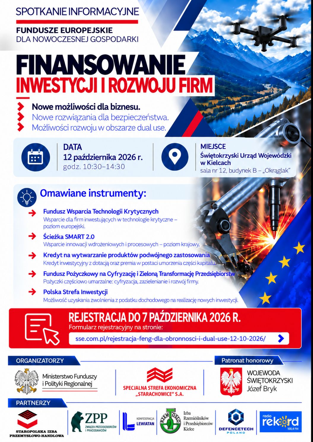 Fundusze Europejskie dla przedsiębiorców