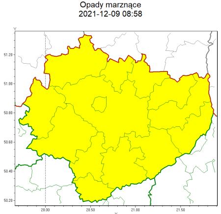 Ostrzeżenia IMGW: Opady marznące/1
