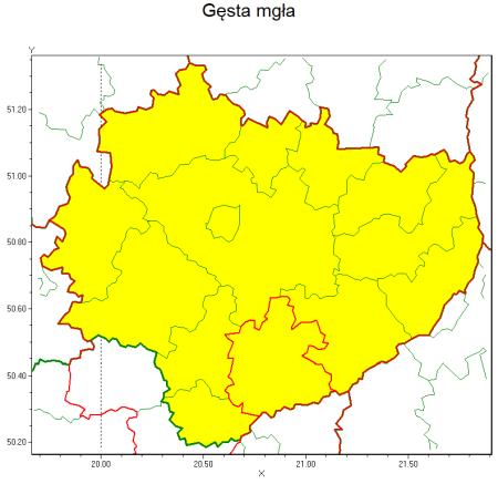 Ostrzeżenia IMGW: Gęsta mgła