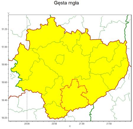 Ostrzeżenia IMGW: Gęsta mgła