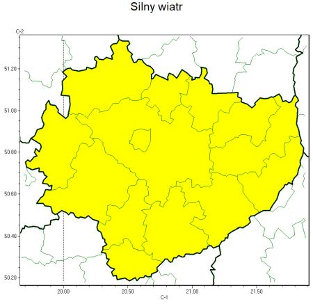 Ostrzeżenia IMGW: Silny wiatr