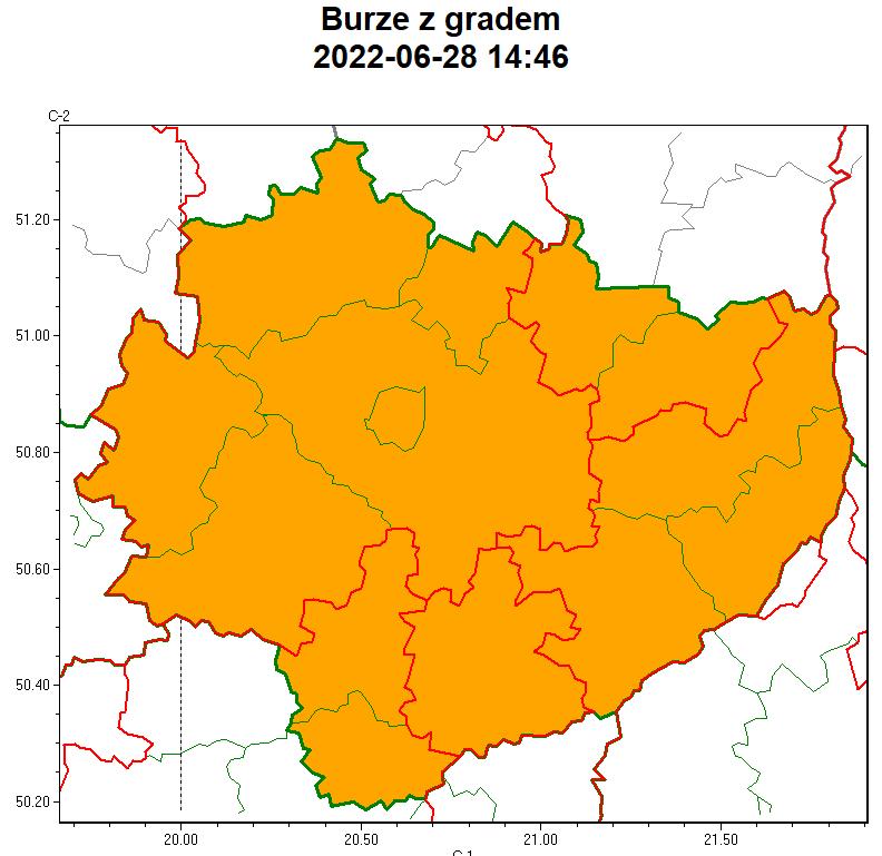 Ostrzeżenia IMGW: Burze z gradem drugiego stopnia, upał drugiego i trzeciego stopnia