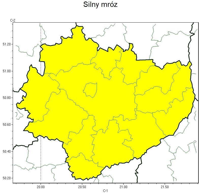 Ostrzeżenia IMGW: Silny mróz