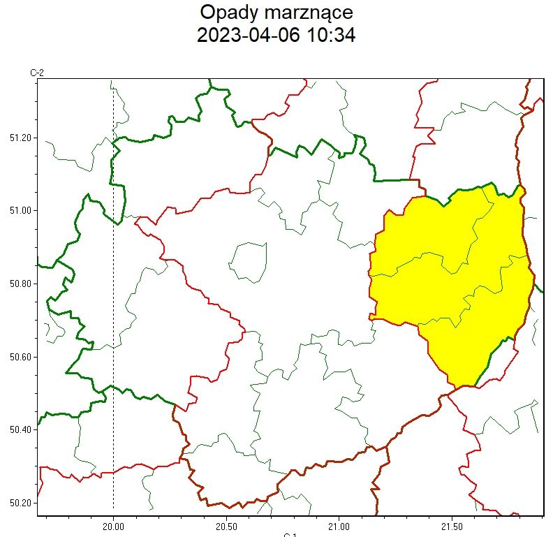 mapa opady