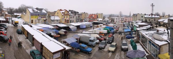 Przebudowa miejskiego placu targowego przy ul. Targowej w Busku-Zdroju (Stan obecny)