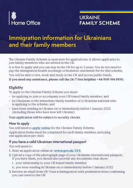 Materiały informacyjne dla uchodźców z Ukrainy