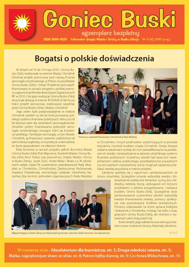 Goniec Buski Informator Urzędu Miasta i Gminy Busko-Zdrój Nr 3/2010 (maj)