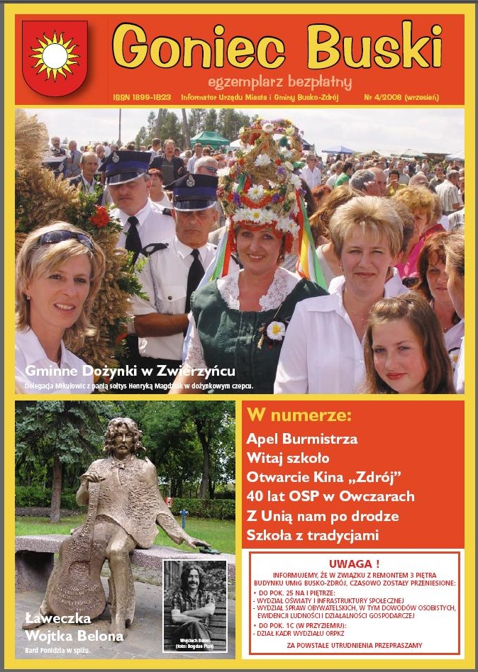 Goniec Buski Informator Urzędu Miasta i Gminy Busko-Zdrój Nr 4/2008 (wrzesień)